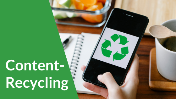Content-Recycling - Erzählen Sie Ihre Botschaften mehrfach